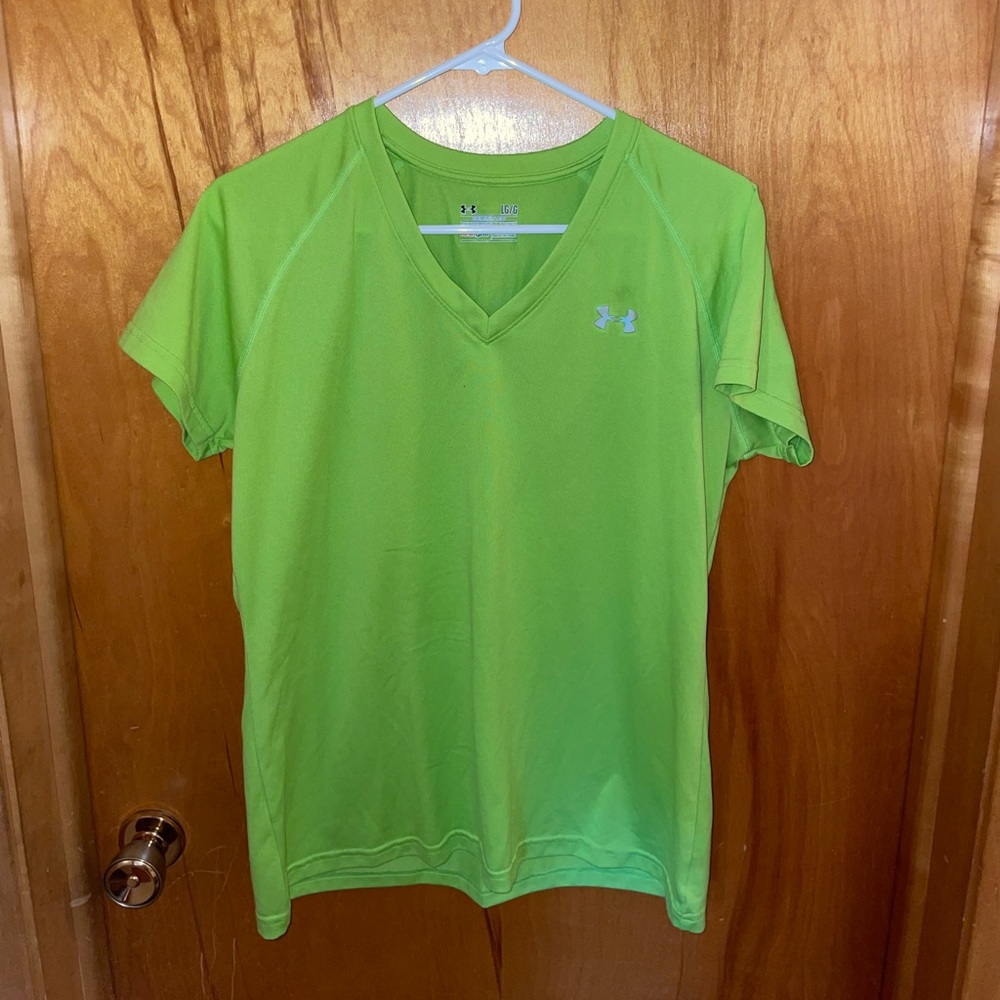 Lime Green Womens Workout T-Shirt